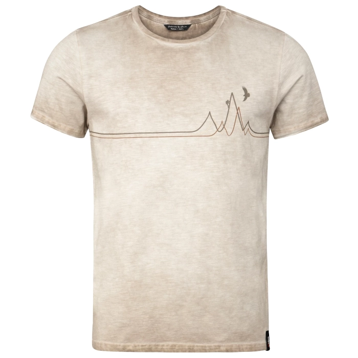 T-shirt męski Chillaz RIGI MOUNTAIN LINE SAND WASHED